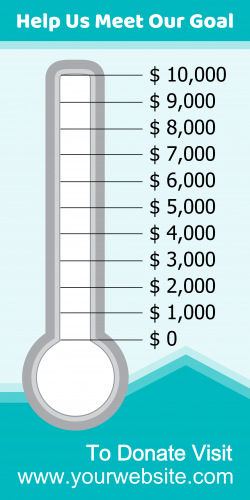church fundraising thermometer